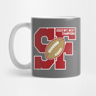 Big Bold San Francisco 2023 49ers NFC West Champs Mug